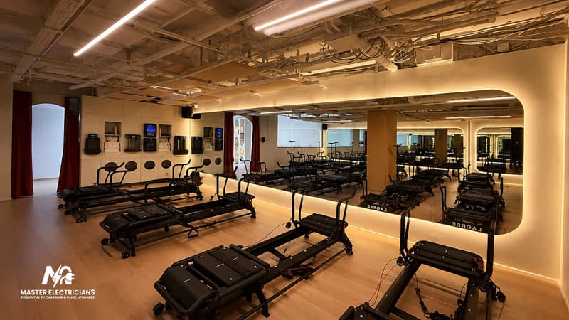Professional gym lighting installation by a licensed electrician in Toronto