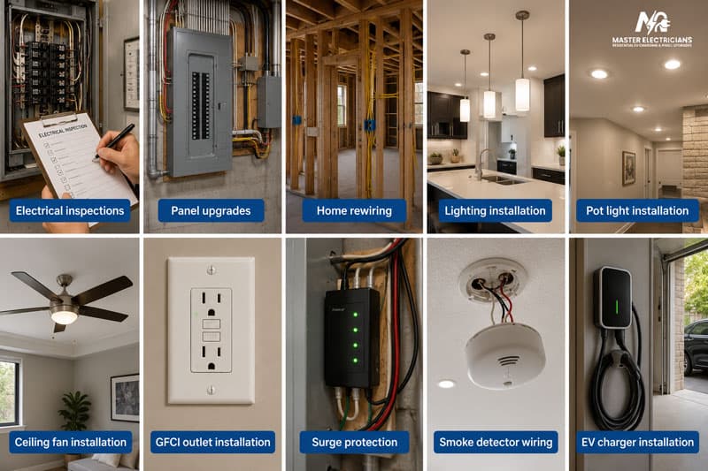 Master Electricians providing residential electrical services in Toronto GTA