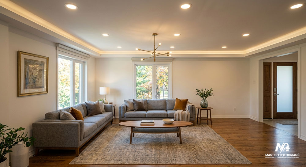 Pot lights installation in Toronto home
