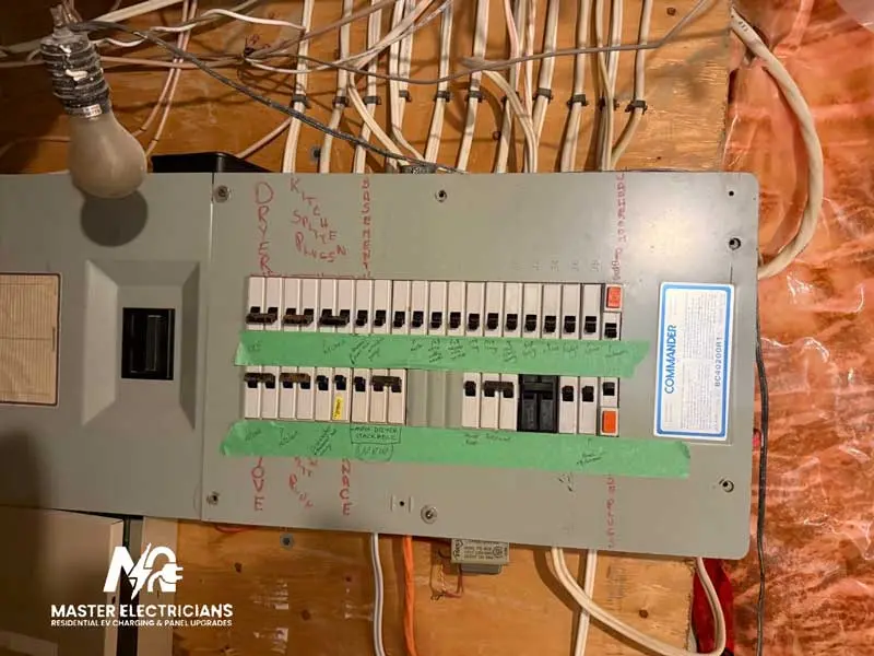 New electrical breaker panel installation